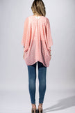 Peony Ditsy Blossom Kimono: CHARM PINK