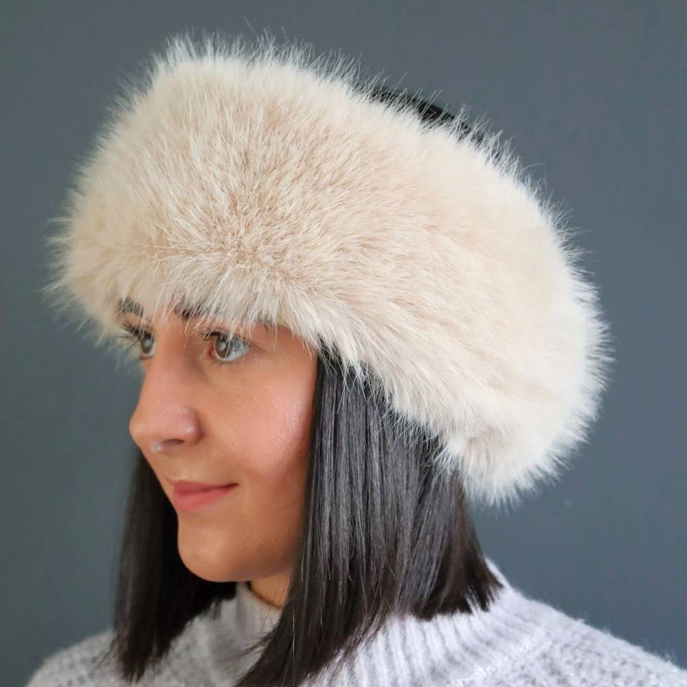 Cosy Ear Warmer Faux Fur Winter Headband SD125: Brown