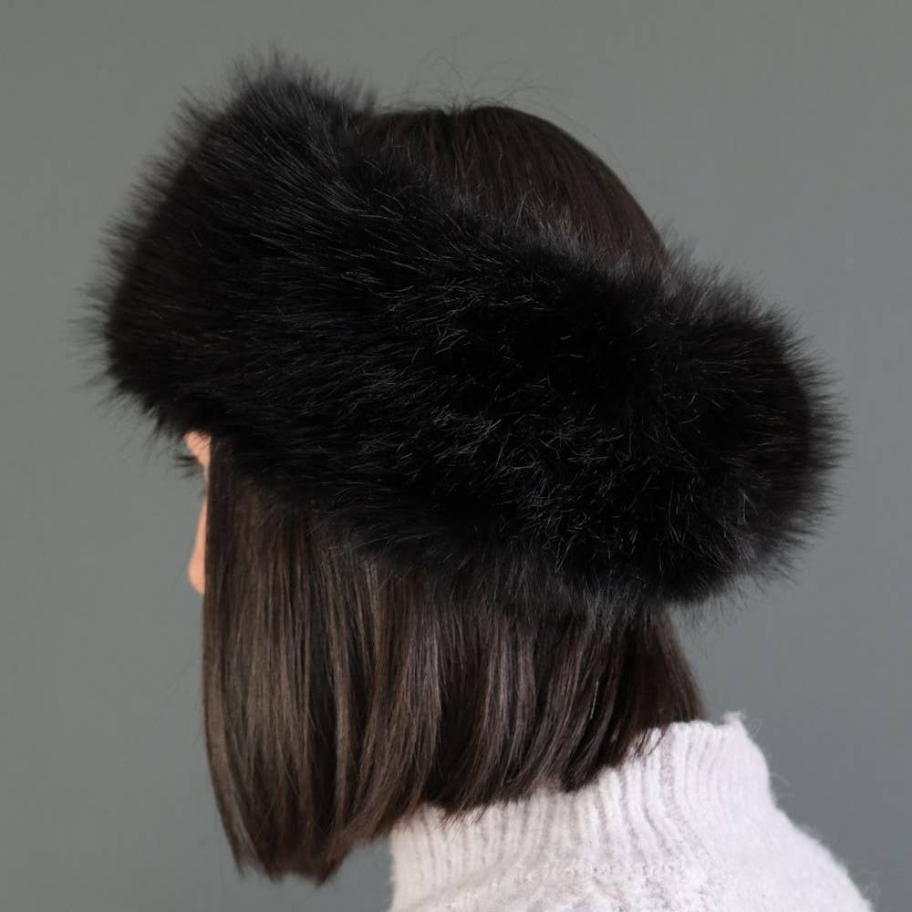 Cosy Ear Warmer Faux Fur Winter Headband SD125: Beige