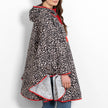 Aspen Waterproof Rain Poncho - Cream/Red, Leopard Print: One-size (UK 8-22)