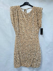 Anna Velvet Sequin Mini Dress: Black