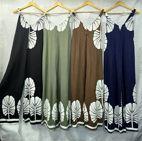 Palma Wide Leg Jumpsuit: Navy