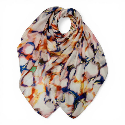Abstract Marble Effect Scarf: Classic