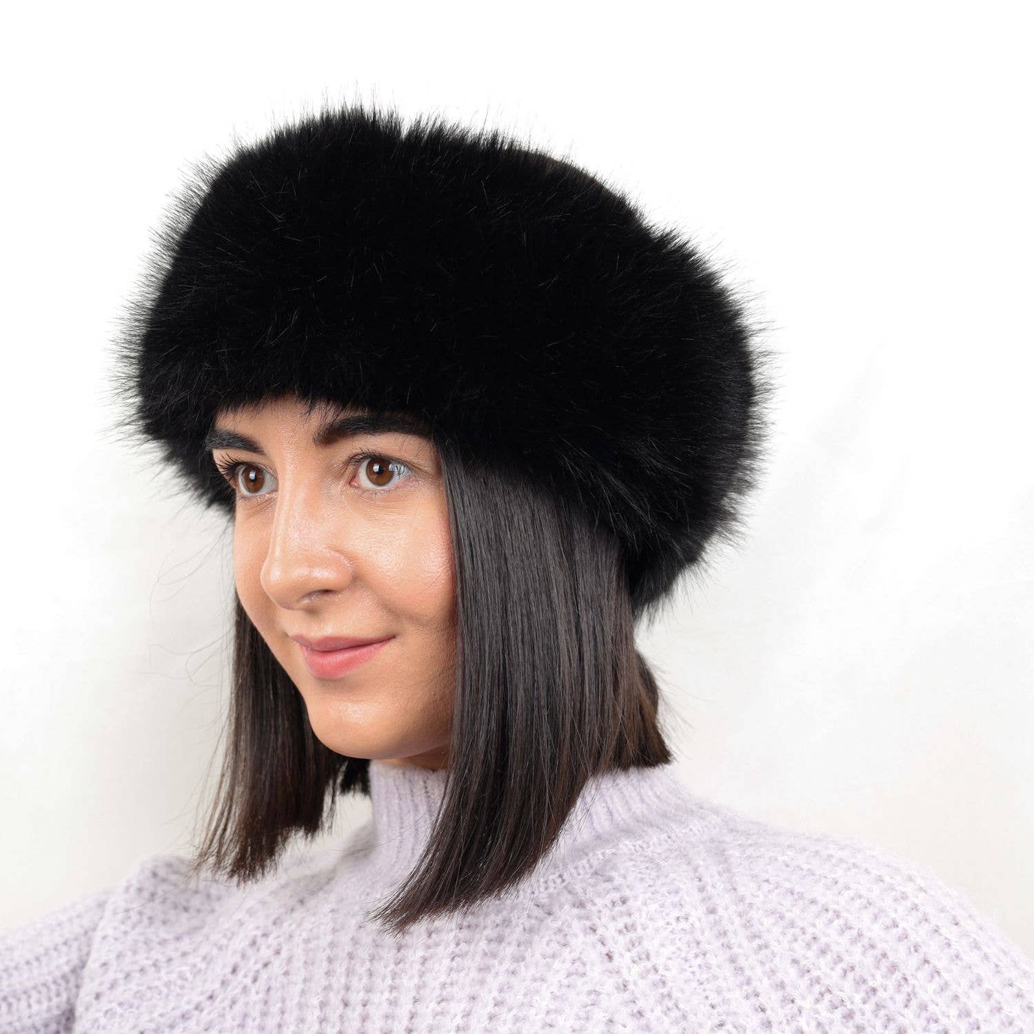 Cosy Ear Warmer Faux Fur Winter Headband SD125: Brown