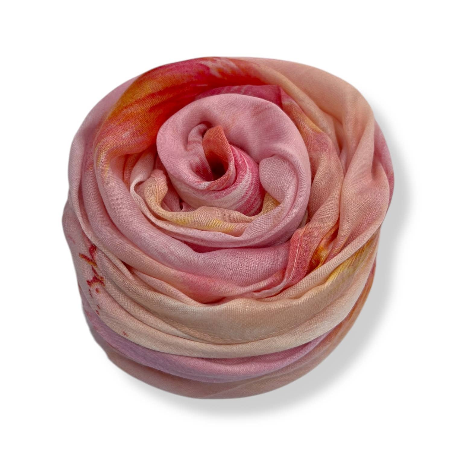 Abstract brush strokes print on medium weight scarf : Pink