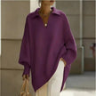 Dolman Sleeve Knit Polo Jumper: Lilac