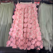 SK118 Large circle embellished skirts: Black