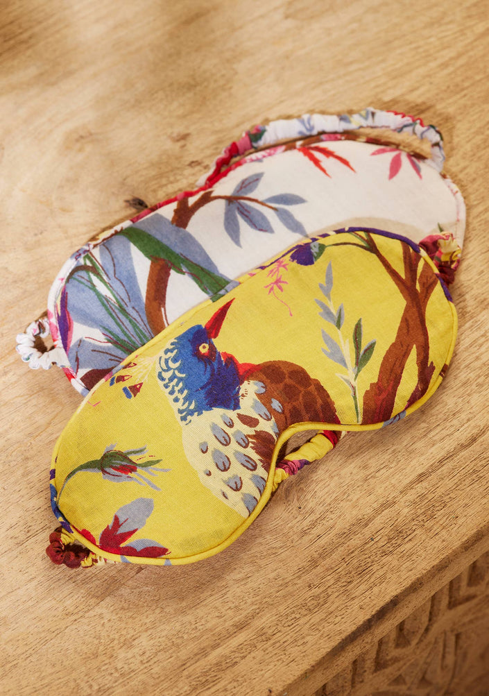 Bird Of Paradise Eye Mask: White(WH)