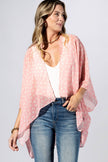 Peony Ditsy Blossom Kimono: CHARM PINK