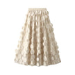 SK118 Large circle embellished skirts: Black