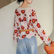 Multicoloured Boho Crochet Square Knit Top