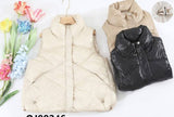 Quilted Shimmer 2 pocket Gilet: Cream