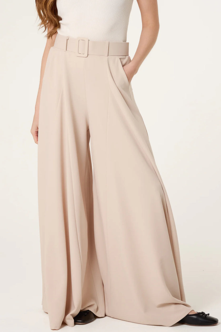 Belted Palazzo Wide Leg trousers
