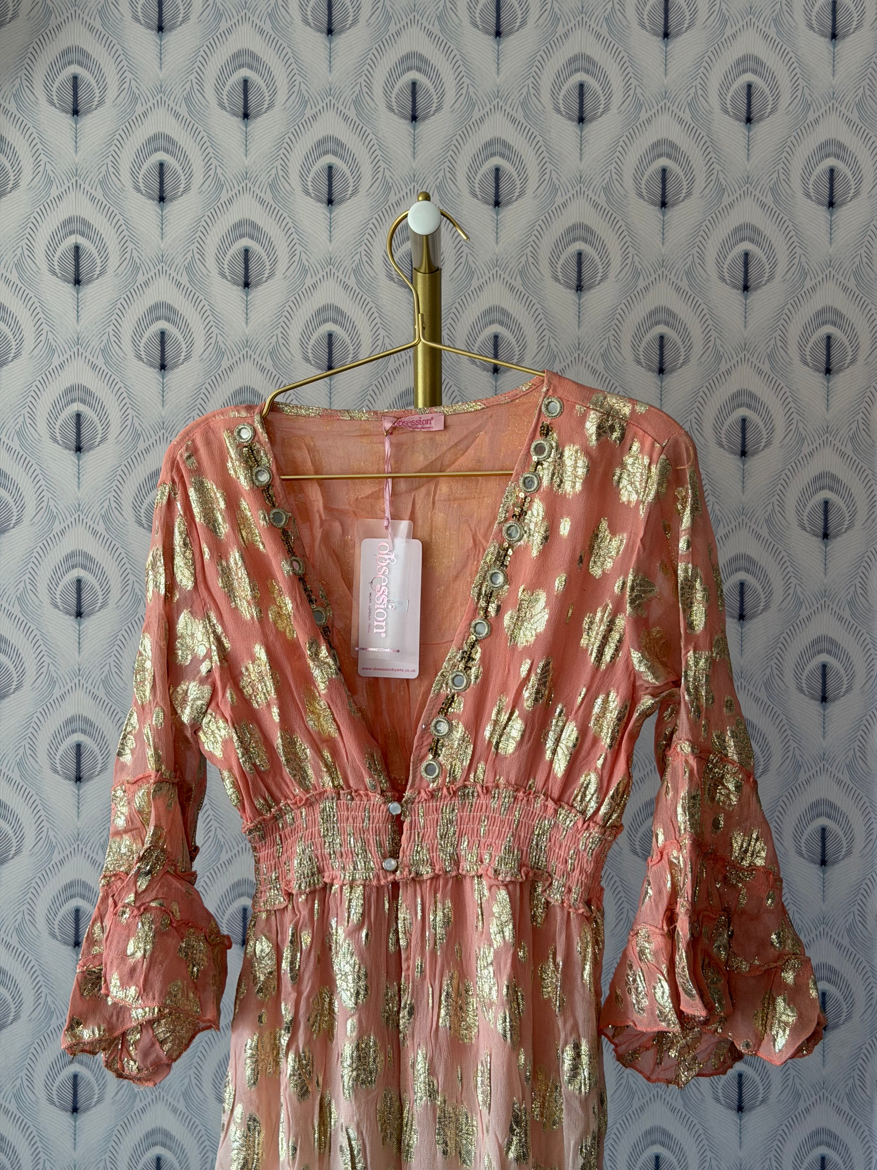 MILANO Dip-dyed/Ombré Maxi Cardigan(11): Coral