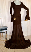 Chocolate Brown Maxi Dress