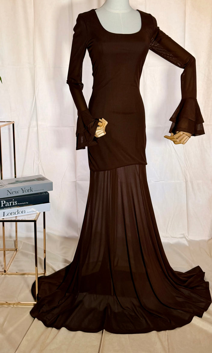 Chocolate Brown Maxi Dress