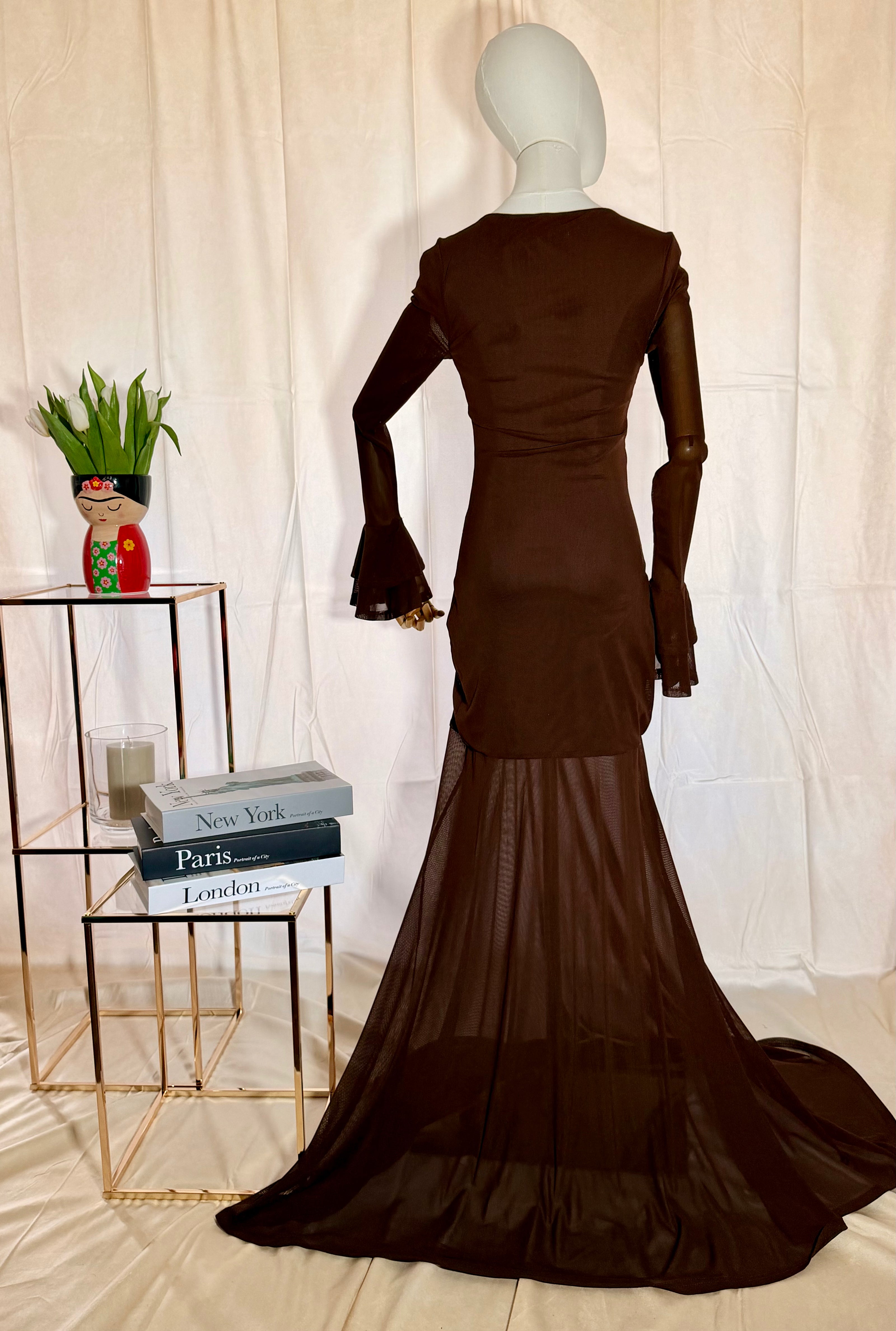 Chocolate Brown Maxi Dress