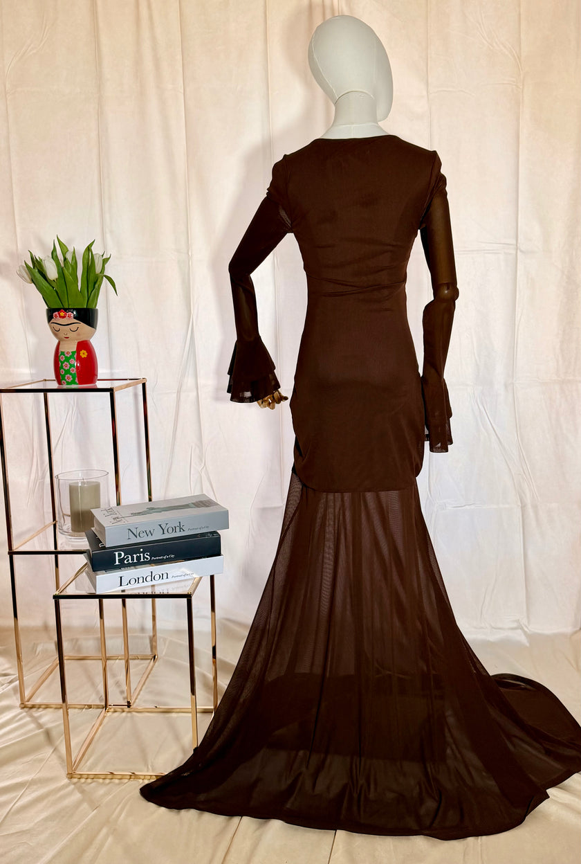 Chocolate Brown Maxi Dress