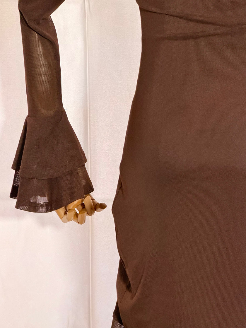 Chocolate Brown Maxi Dress