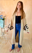 Oversized Love Logo Cardigan