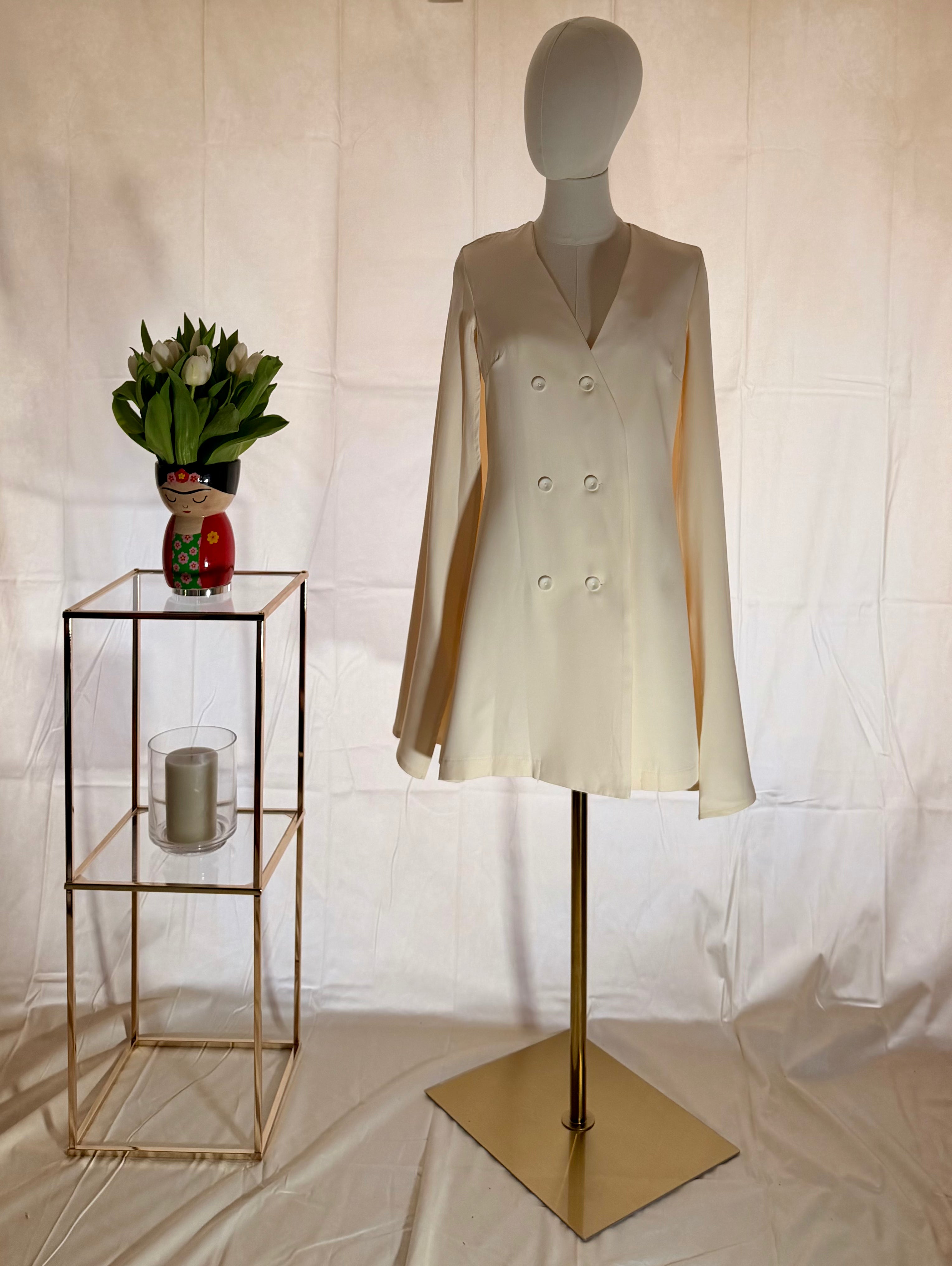Apricot Short Cape Dress
