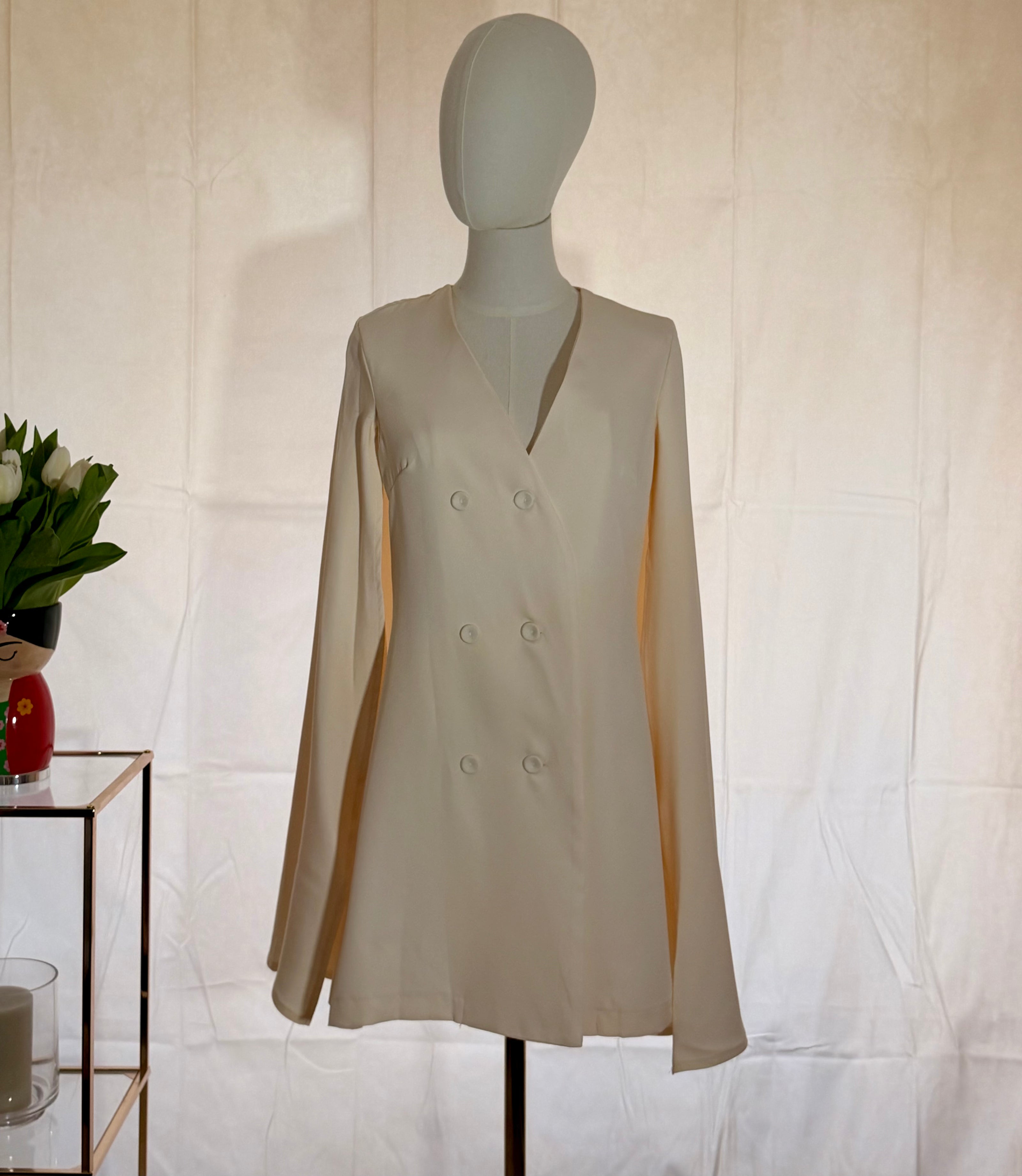 Apricot Short Cape Dress
