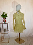 Lemon Chiffon Frill Skirt Dress