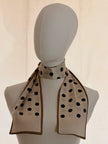 Elegant Ribbon  Polka Scarf