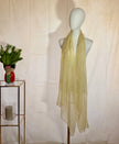 Lemon Pinstripe Chiffon Scarf