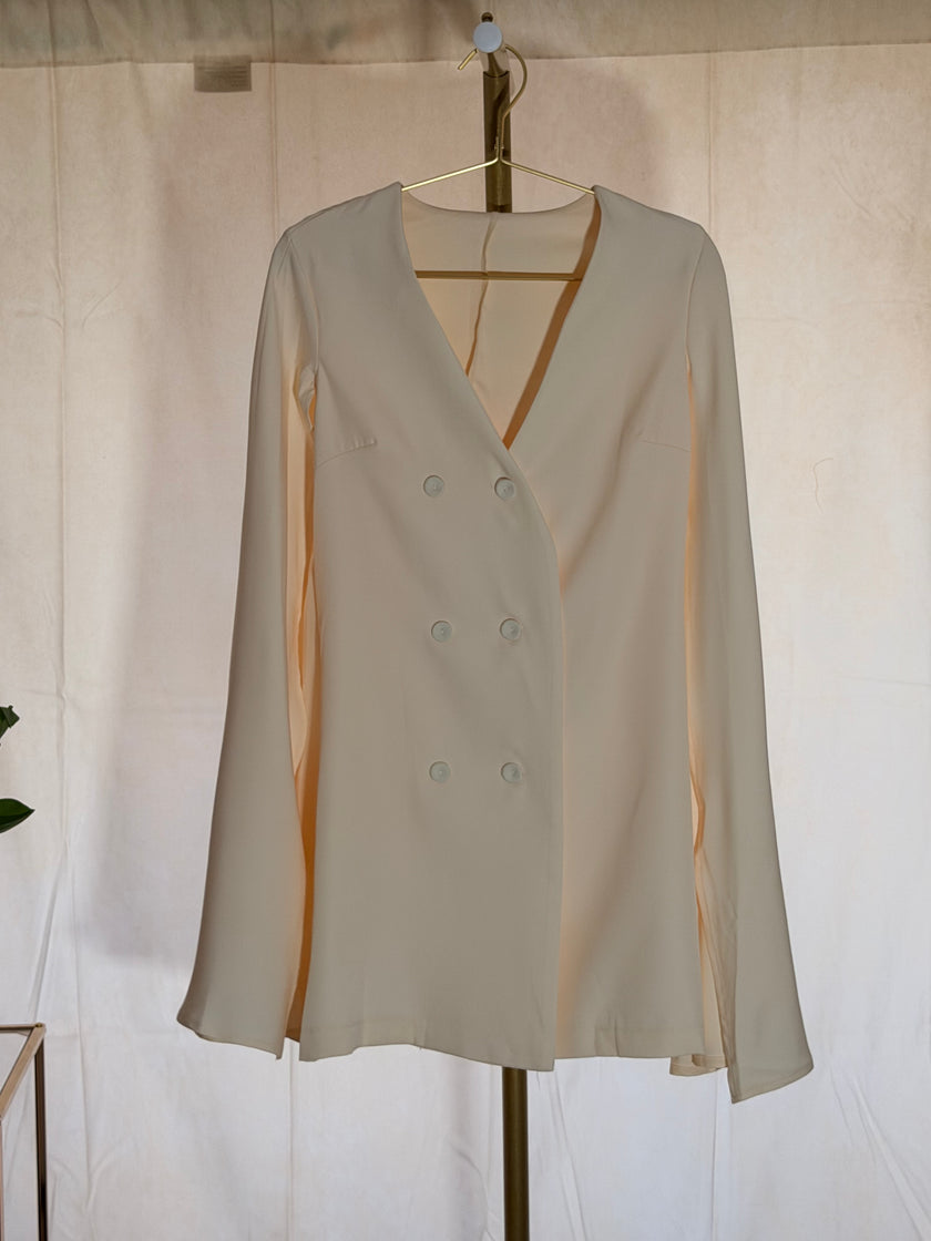 Apricot Short Cape Dress