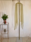 Lemon Pinstripe Chiffon Scarf