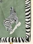Zebra Detail Green Neckscarf