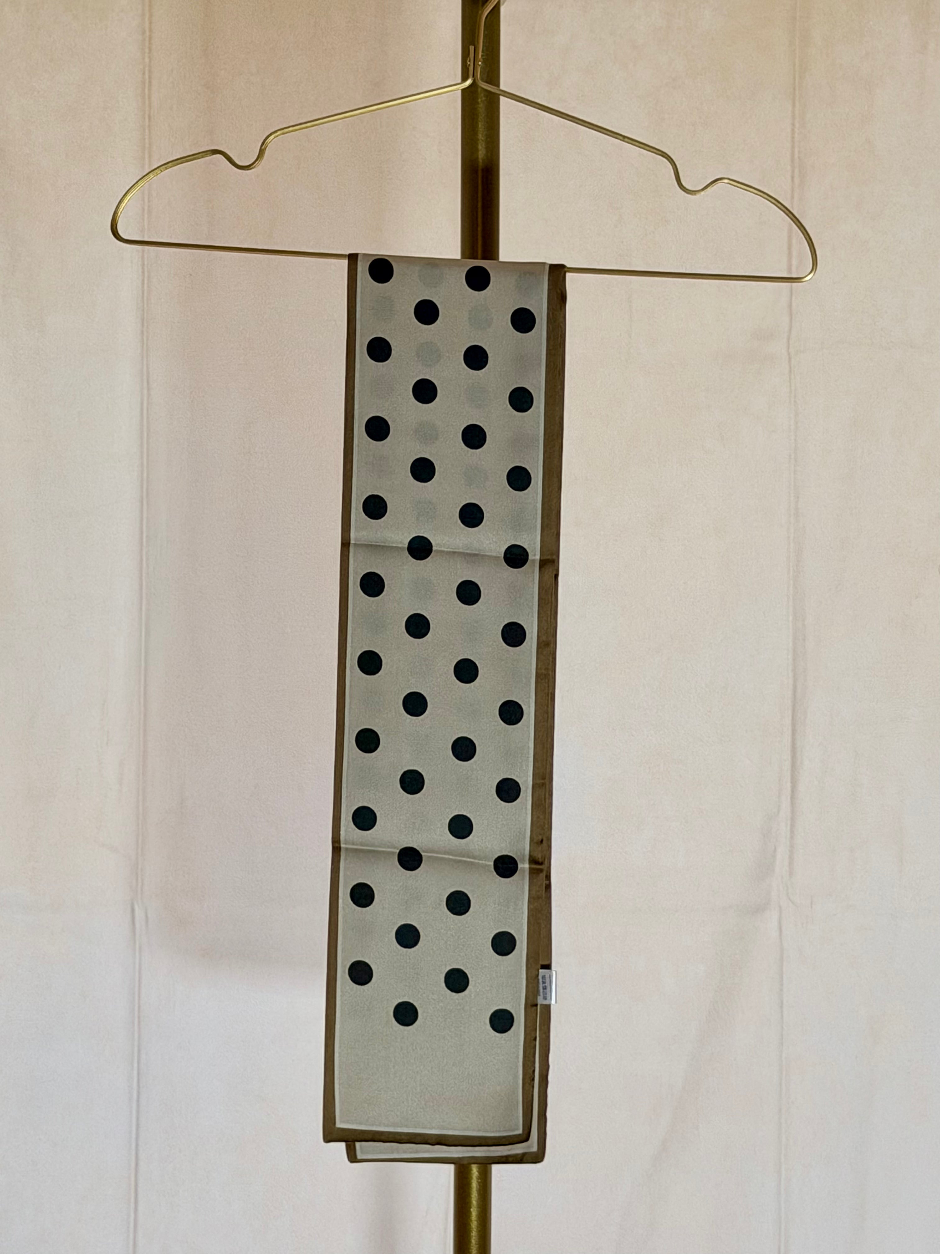 Elegant Ribbon  Polka Scarf