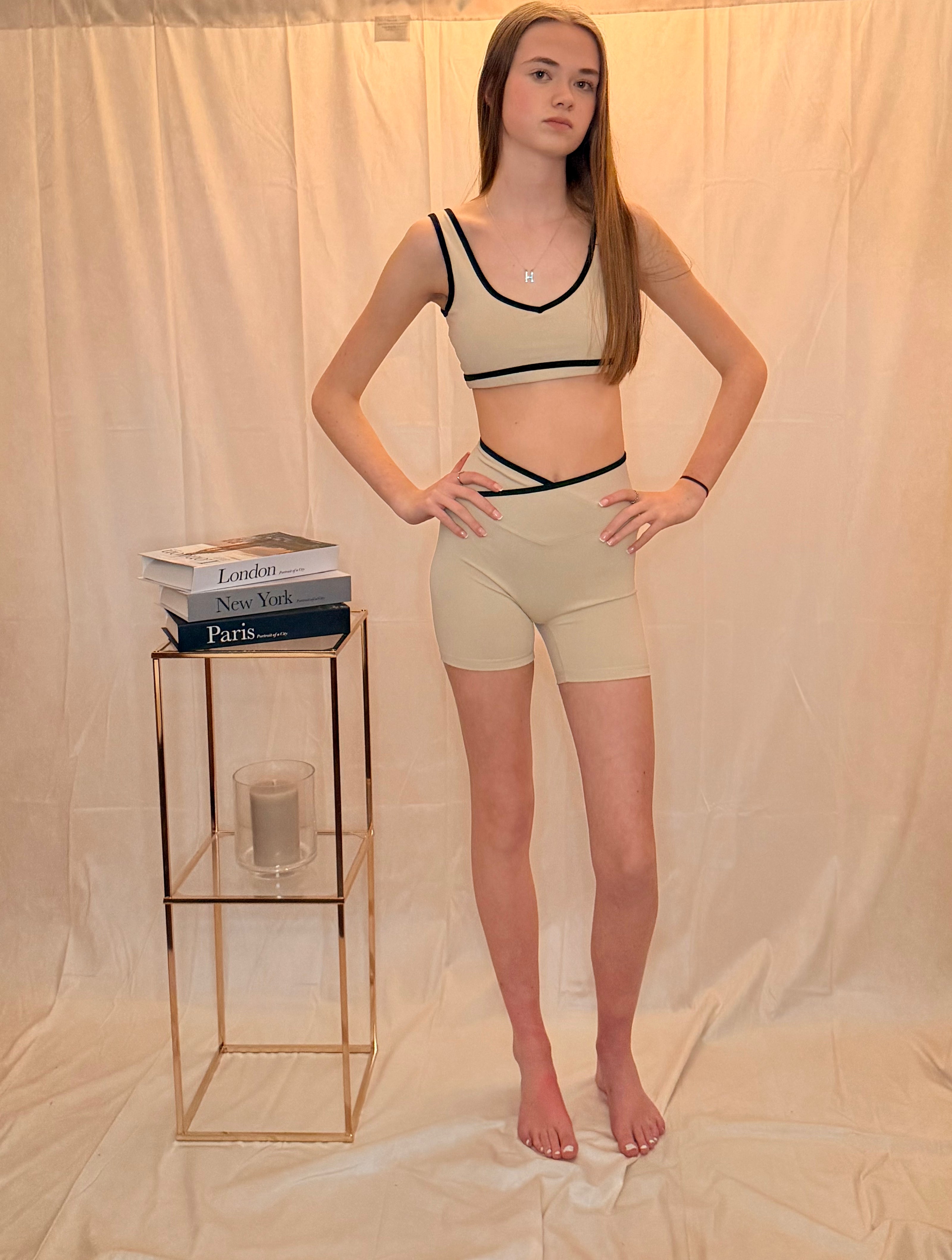 Contrast Trim Gym Co-Ord