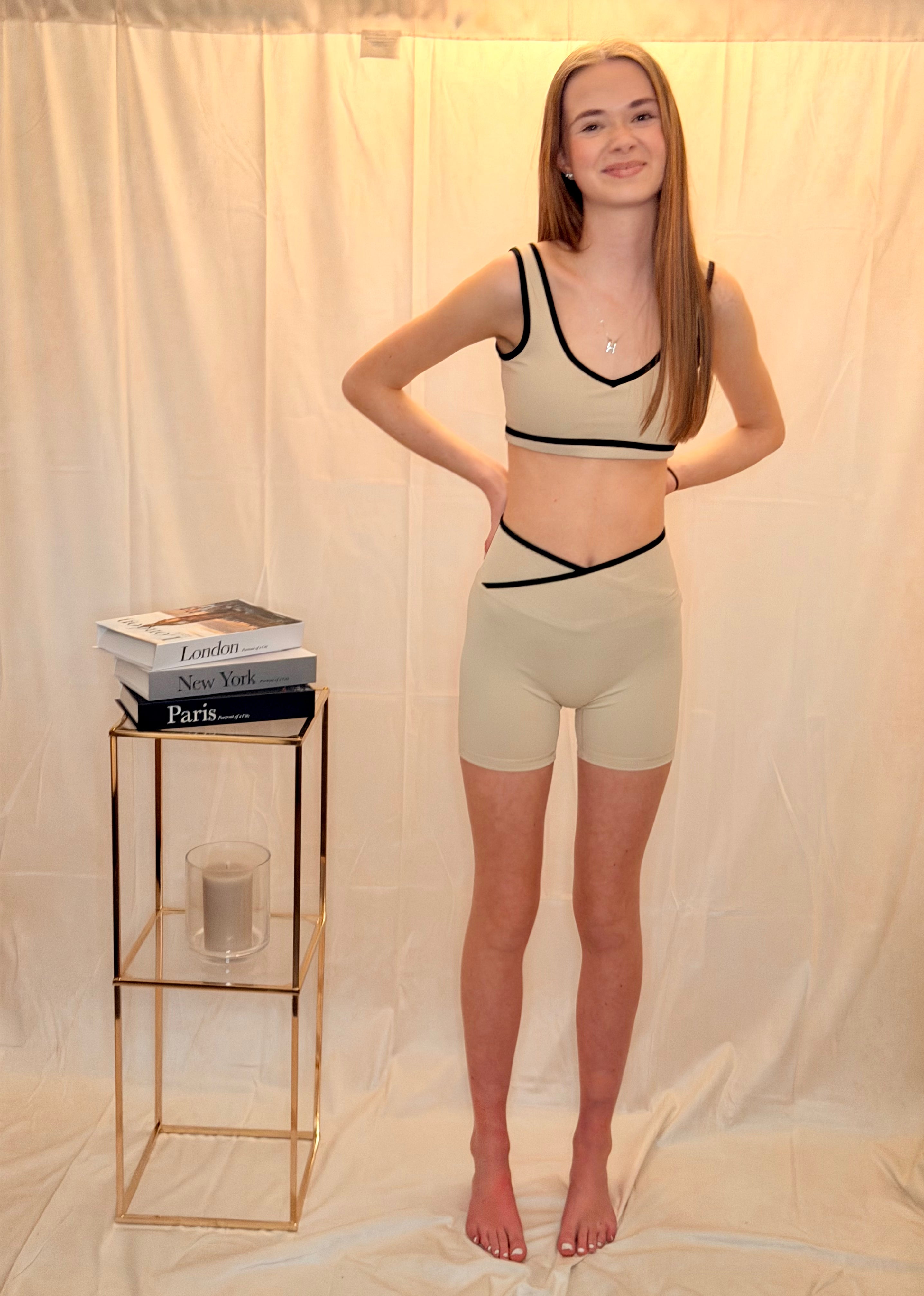 Contrast Trim Gym Co-Ord