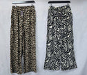 Animal Printed Wide Leg Trousers: Dark Leopard