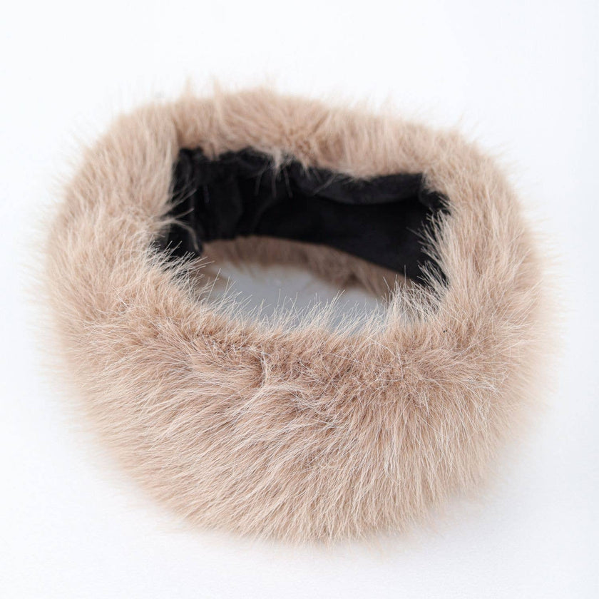 Cosy Ear Warmer Faux Fur Winter Headband SD125: Brown