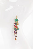Handmade Cotton Beaded Dangle Earrings: MULTI(MUL)