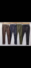 Vegan Leather Look Bi stretch Voggo Jeans: Black