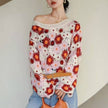 Multicoloured Boho Crochet Square Knit Top