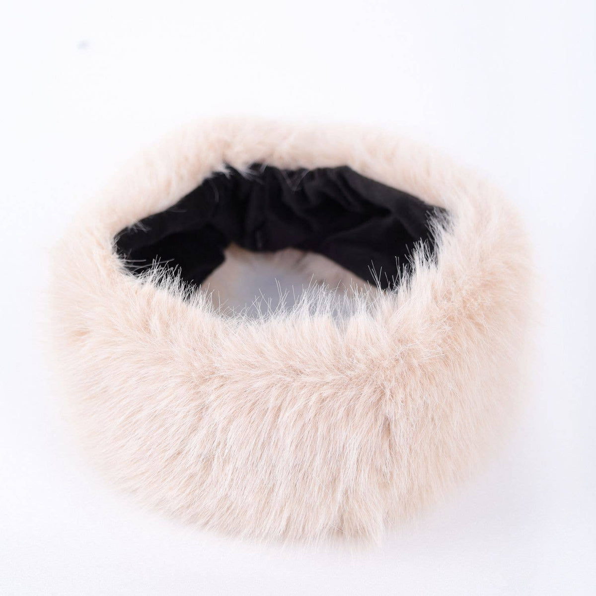 Cosy Ear Warmer Faux Fur Winter Headband SD125: Beige