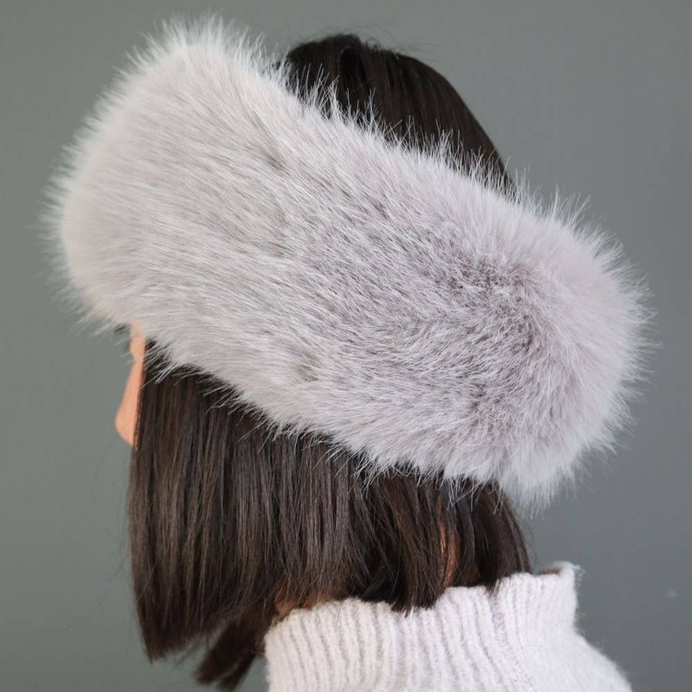 Cosy Ear Warmer Faux Fur Winter Headband SD125: Brown